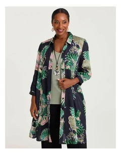 Natural Ivy And Rose Shirt Print