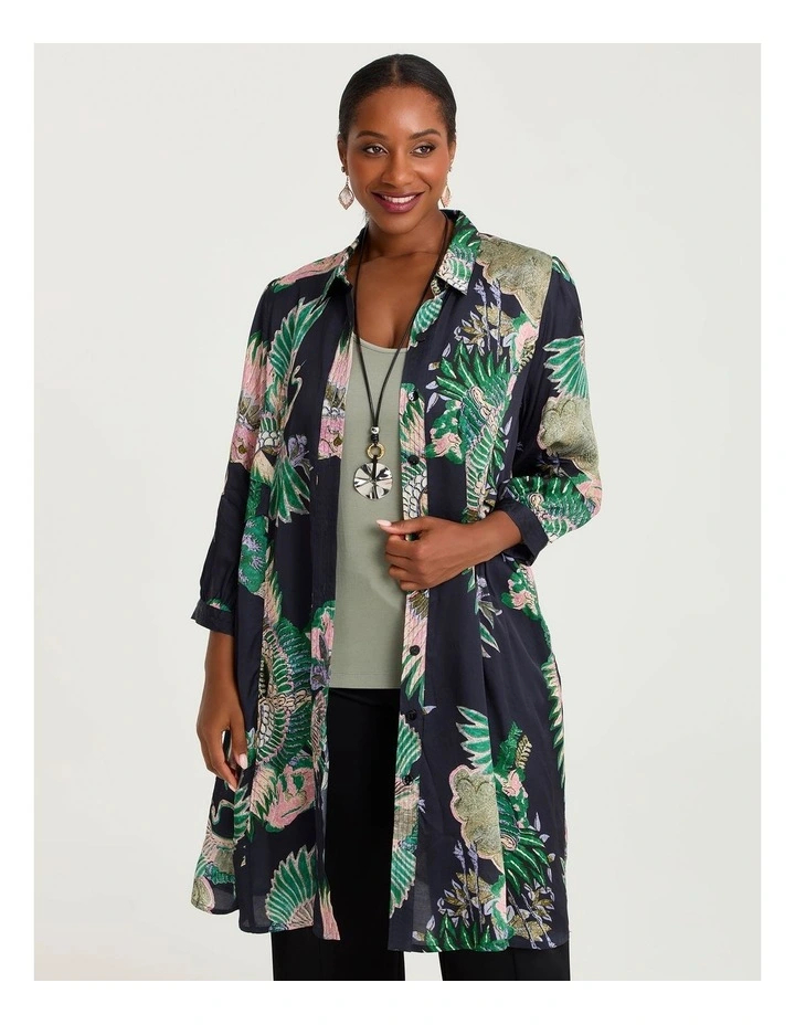 Natural Ivy And Rose Shirt Print image 1