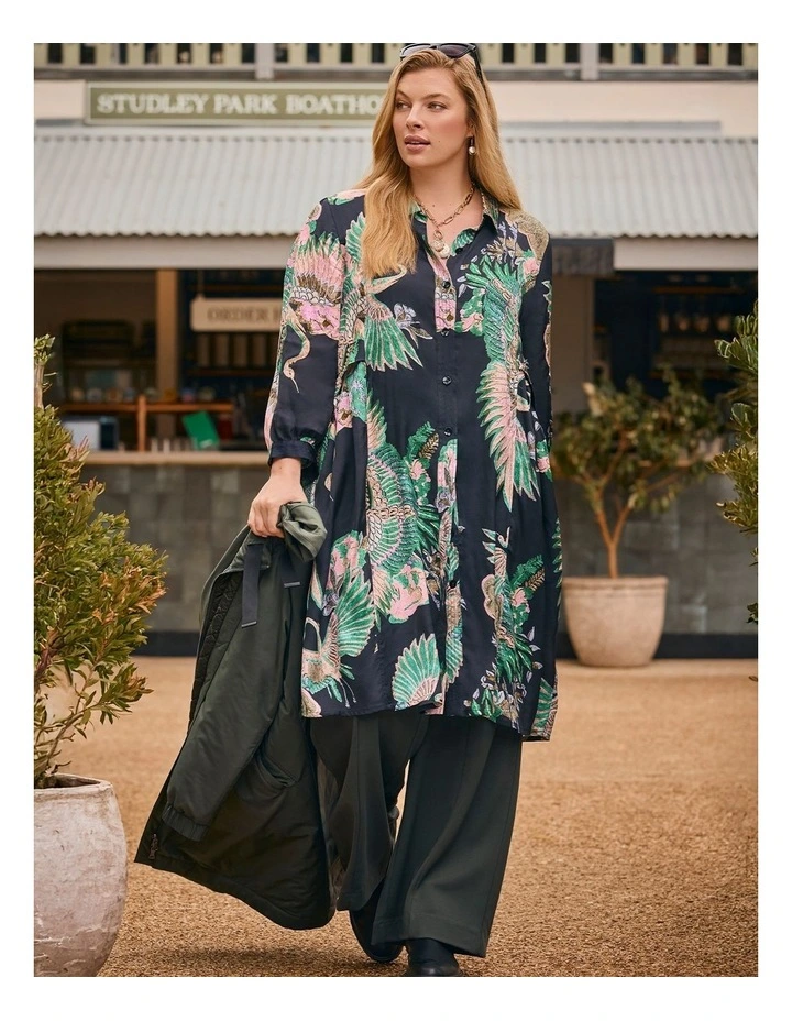Natural Ivy And Rose Shirt Print image 4