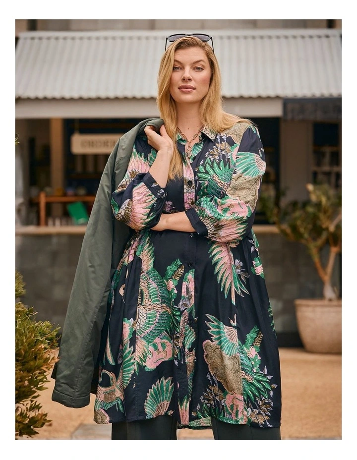 Natural Ivy And Rose Shirt Print image 5