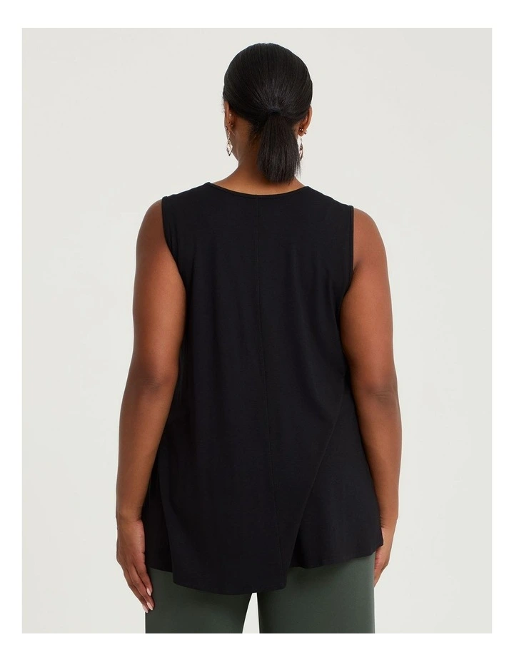 Swing Pleat Natural Tank Black image 2
