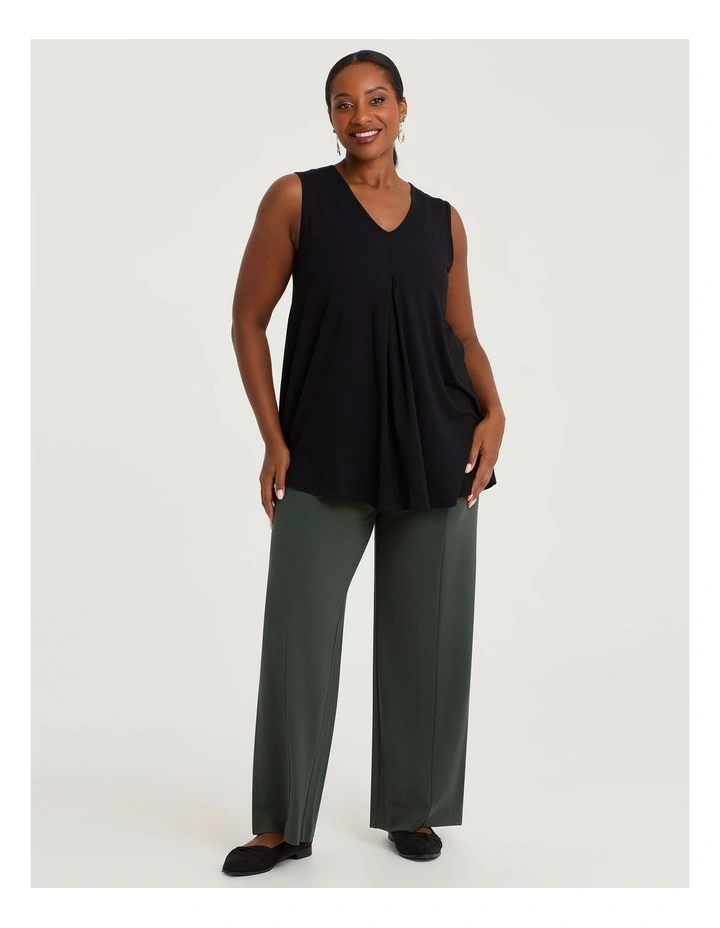 Swing Pleat Natural Tank Black image 3
