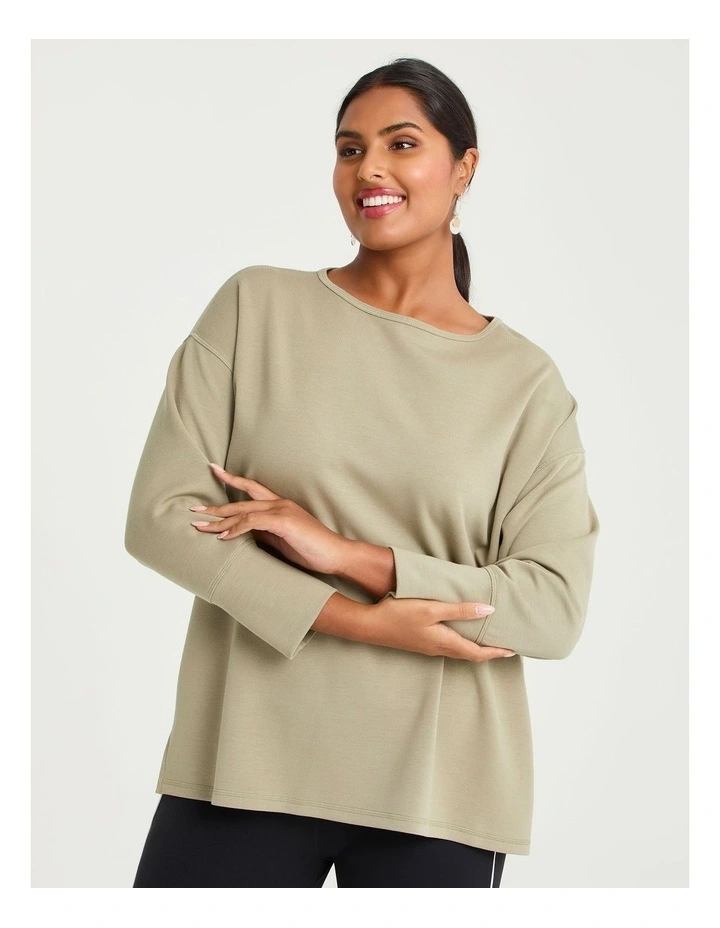 Luxe Touch Side Splits Top Eucalyptus image 1