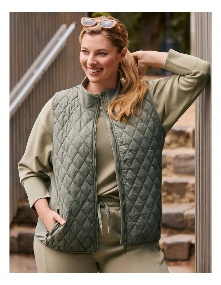 Luxe Touch Side Splits Top Eucalyptus image 4