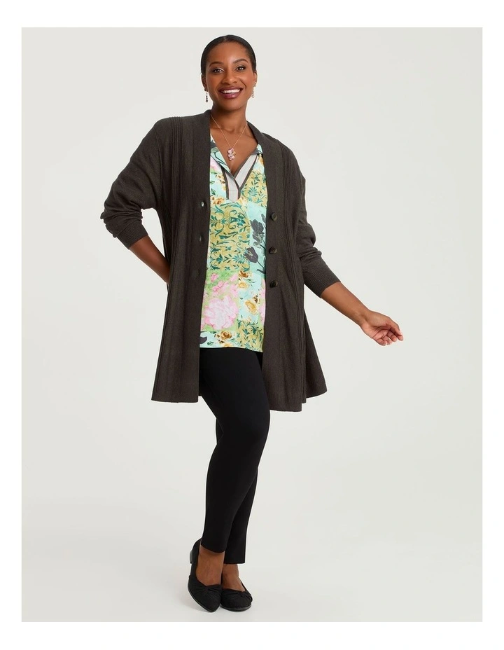 Natural Ivy And Rose Top Print image 4
