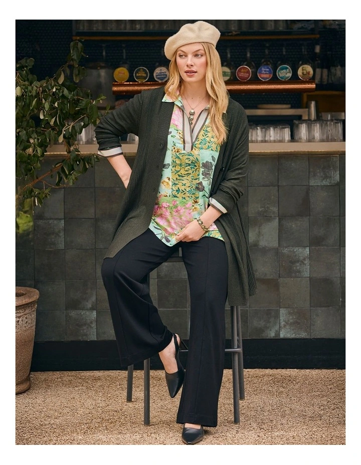 Natural Ivy And Rose Top Print image 7