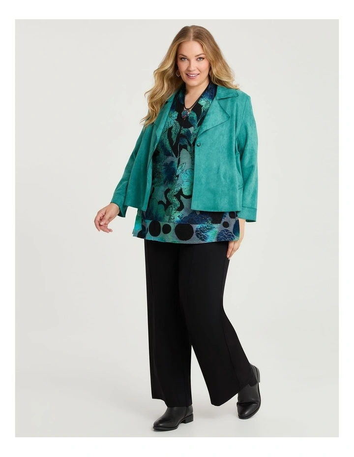 Burnout Top in Floral/Spot Print image 4