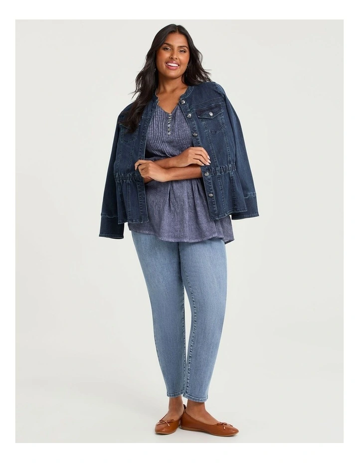 Cotton Paisley Pintuck Top Print image 4