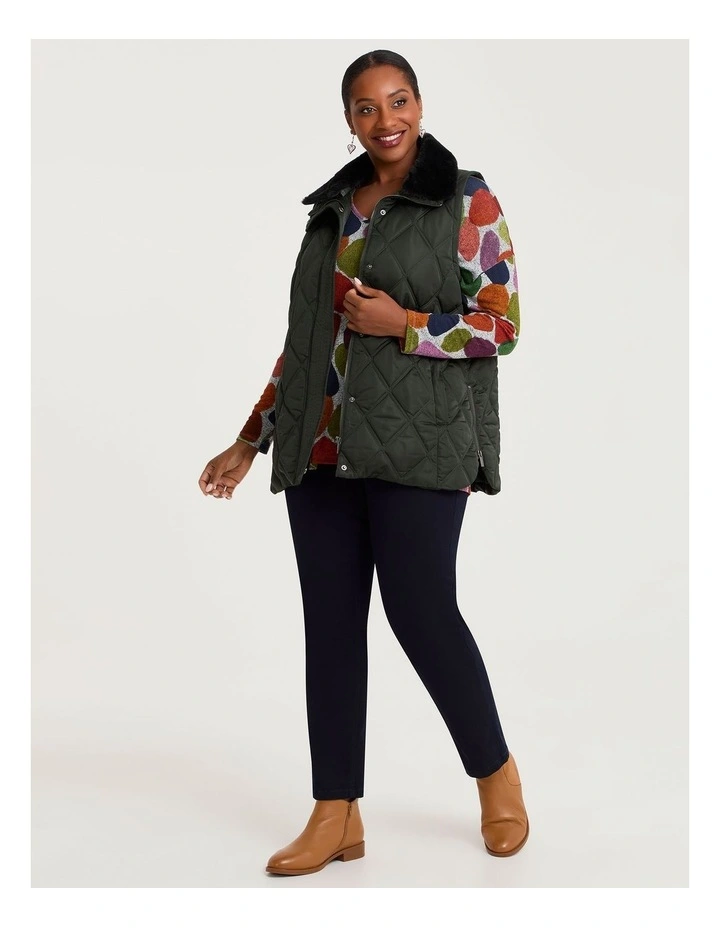 Bamboo Cosy Abstract Shapes Top in Print image 4