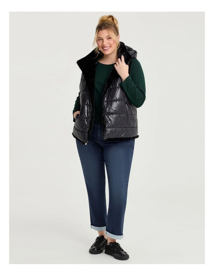 Australian Cotton Boat Neck Top in Pine Green image 4