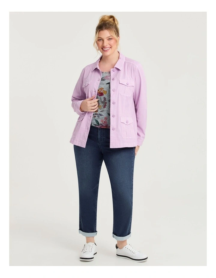 Bamboo Cosy Meadow Floral Top in Print image 4