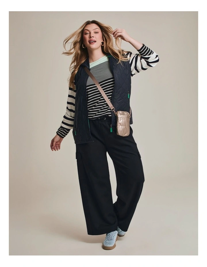 Modal Cargo Pocket Trackpant in Navy image 4