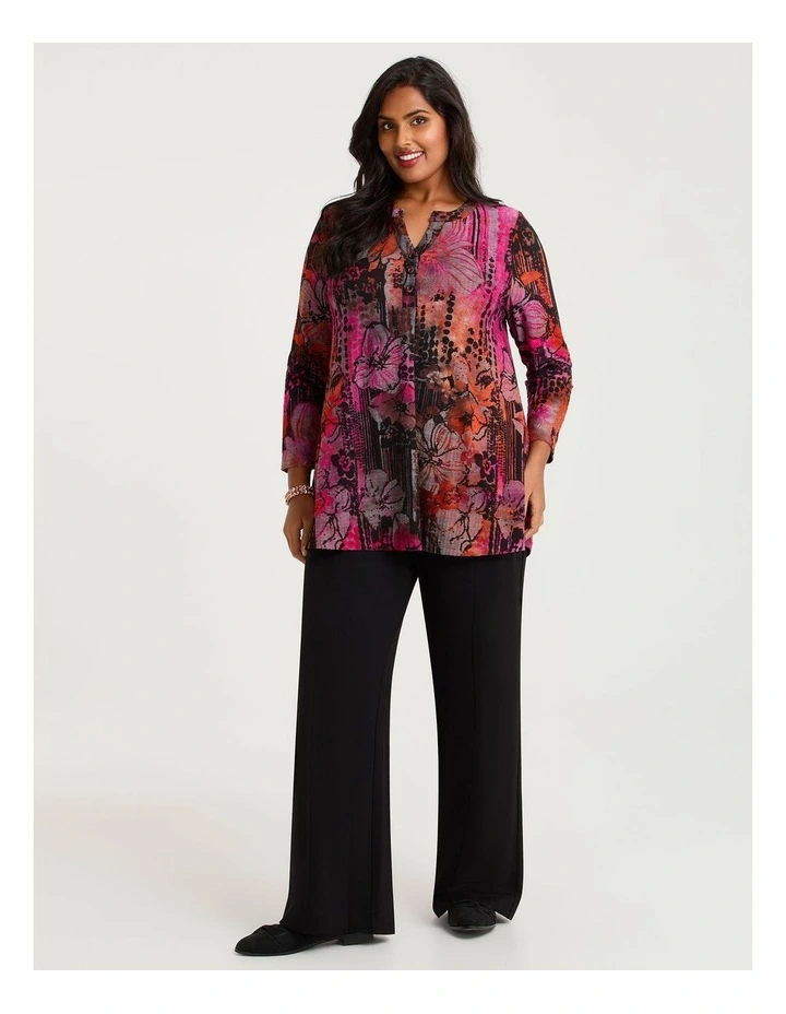 Burnout Tunic in Floral Print image 3