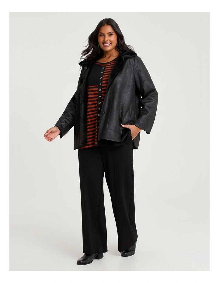 Swirl Spliced Snug Tunic Sunset Orange/Black image 4