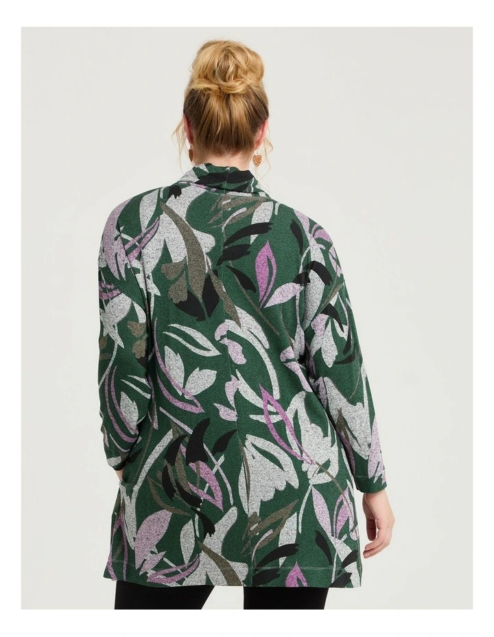 Bamboo Cosy Leafy Print Tunic in Print image 2