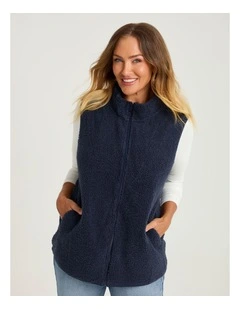 Teddy Vest Mid Blue