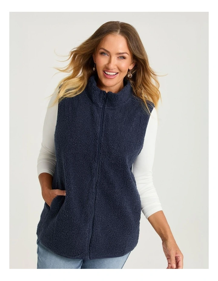 Teddy Vest Mid Blue image 3