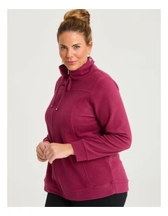 Polar Fleece Zip Front Jacket Shiraz