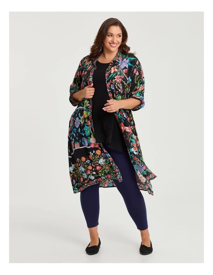 Bamboo Breezy 7/8 Legging in Indigo Violet image 3