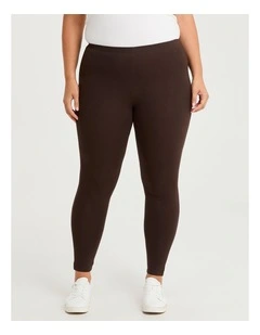 Australian Cotton F/length Legging Chocolate