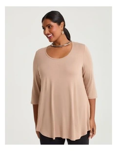 Bamboo Base 3/4 Sleeve Top