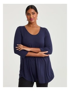 Bamboo Base 3/4 Sleeve Top