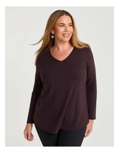 Natural Everyday V-neck Long Sleeve Top
