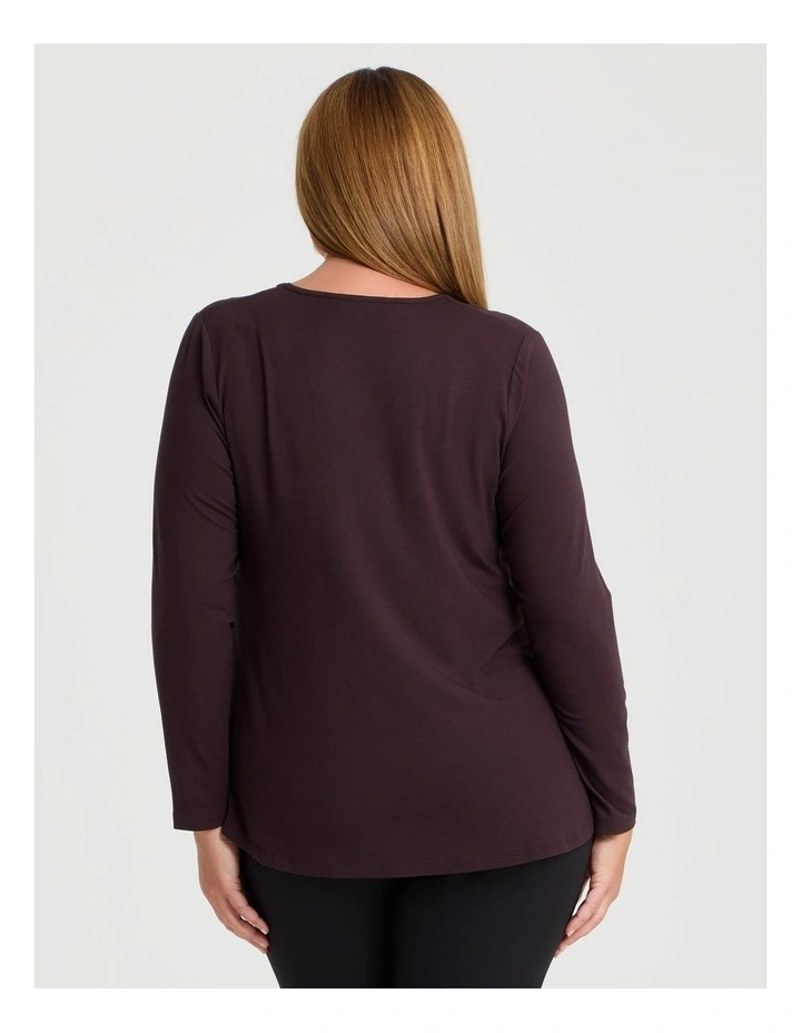 Natural Everyday V-neck Long Sleeve Top image 2