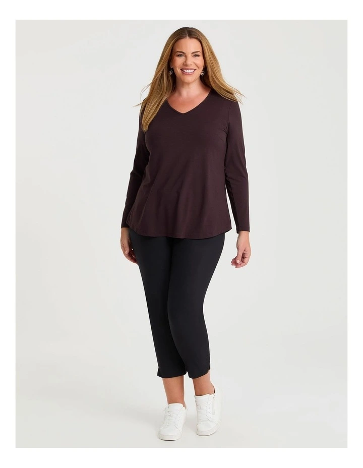 Natural Everyday V-neck Long Sleeve Top image 3