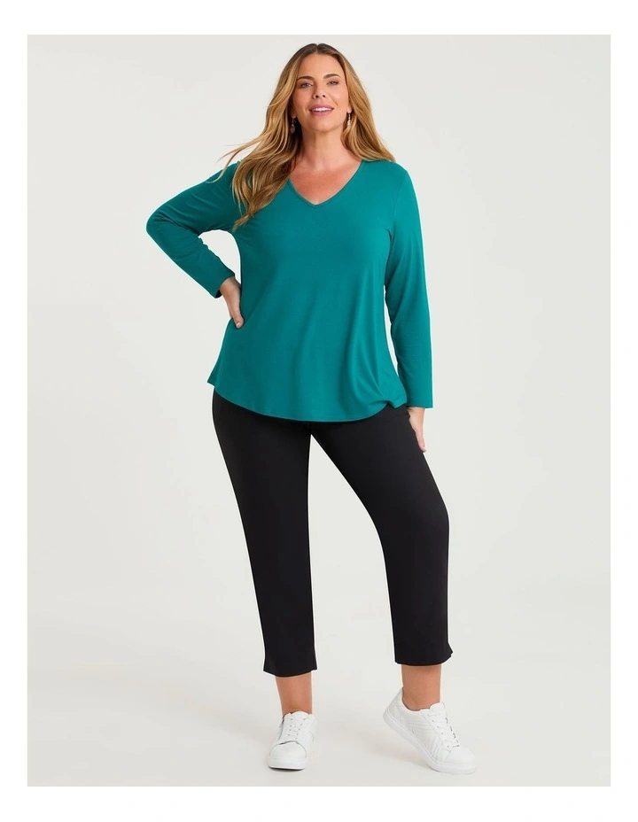 Natural Everyday V-neck Long Sleeve Top image 3