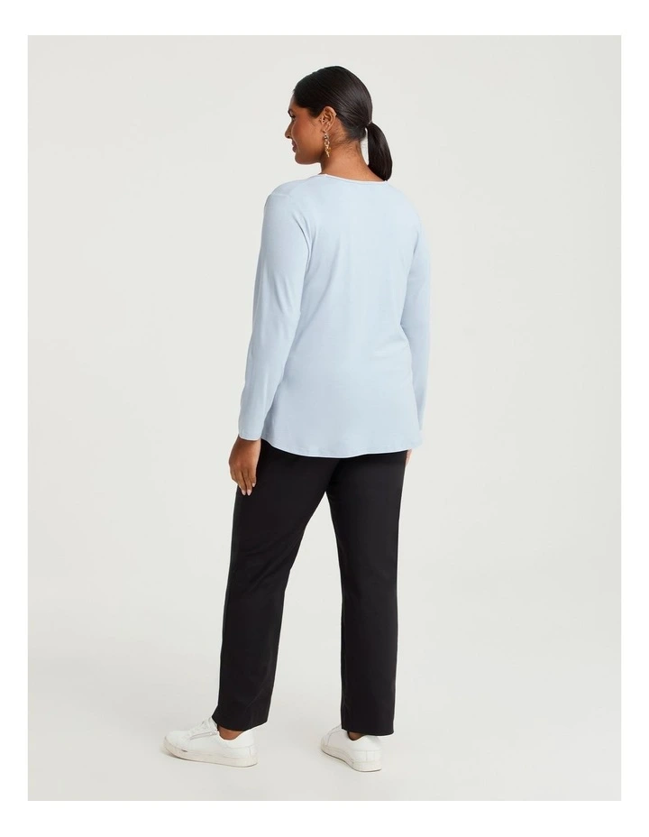 Natural Everyday V-neck Long Sleeve Top image 2