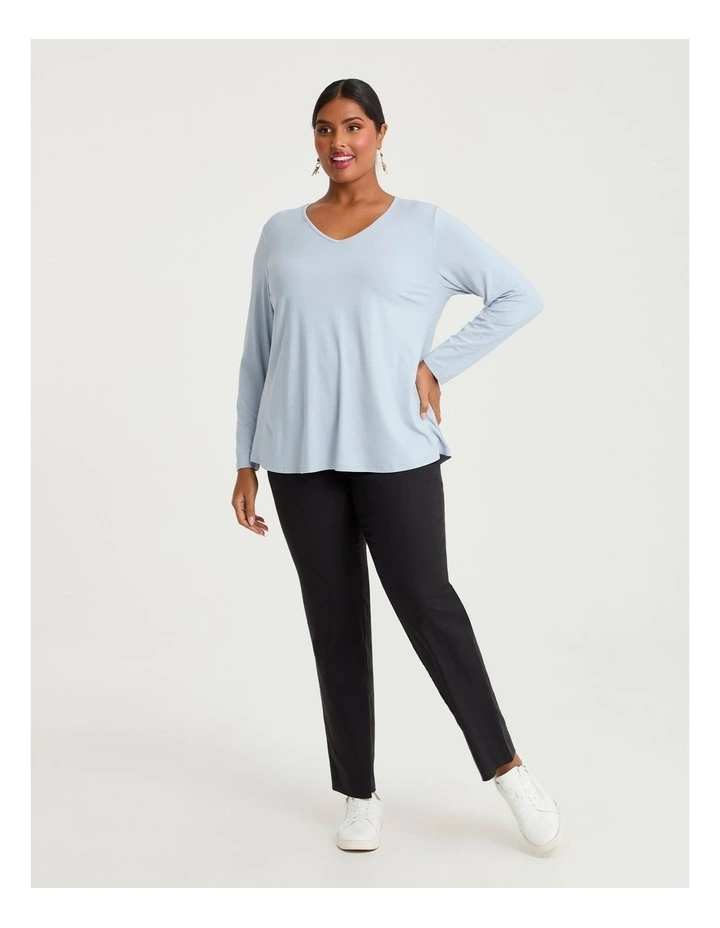 Natural Everyday V-neck Long Sleeve Top image 3