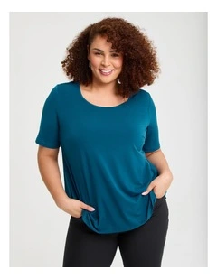 Strive Scoop Neck Top Petrol