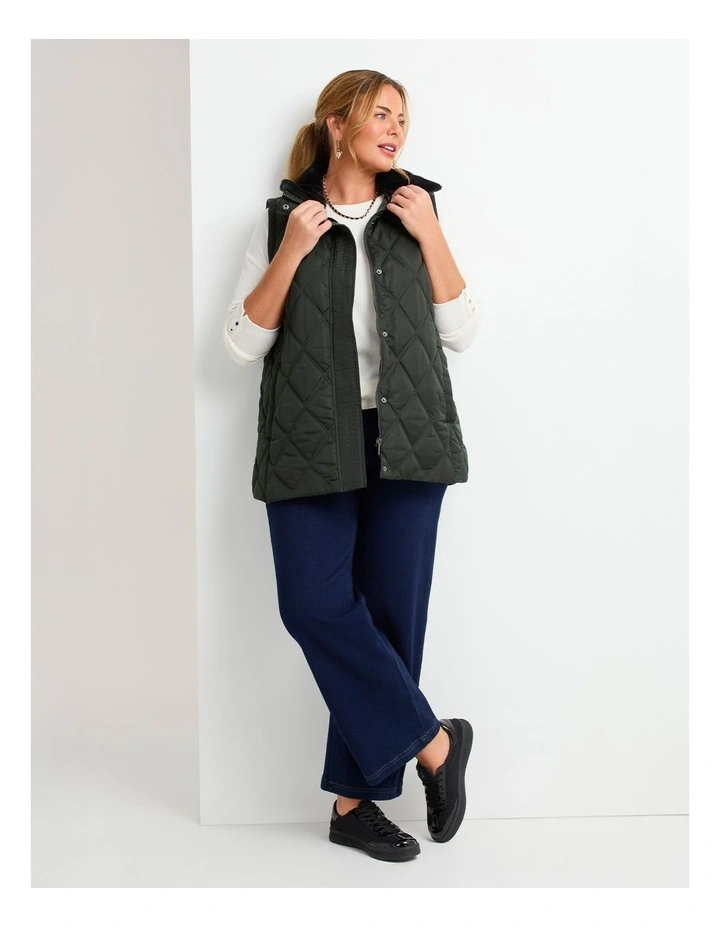 Rib Hi-lo Top in Vanilla image 4