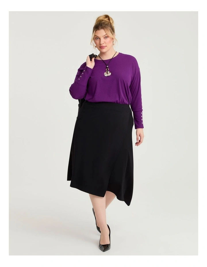 Rib Hi-lo Top Grape image 6