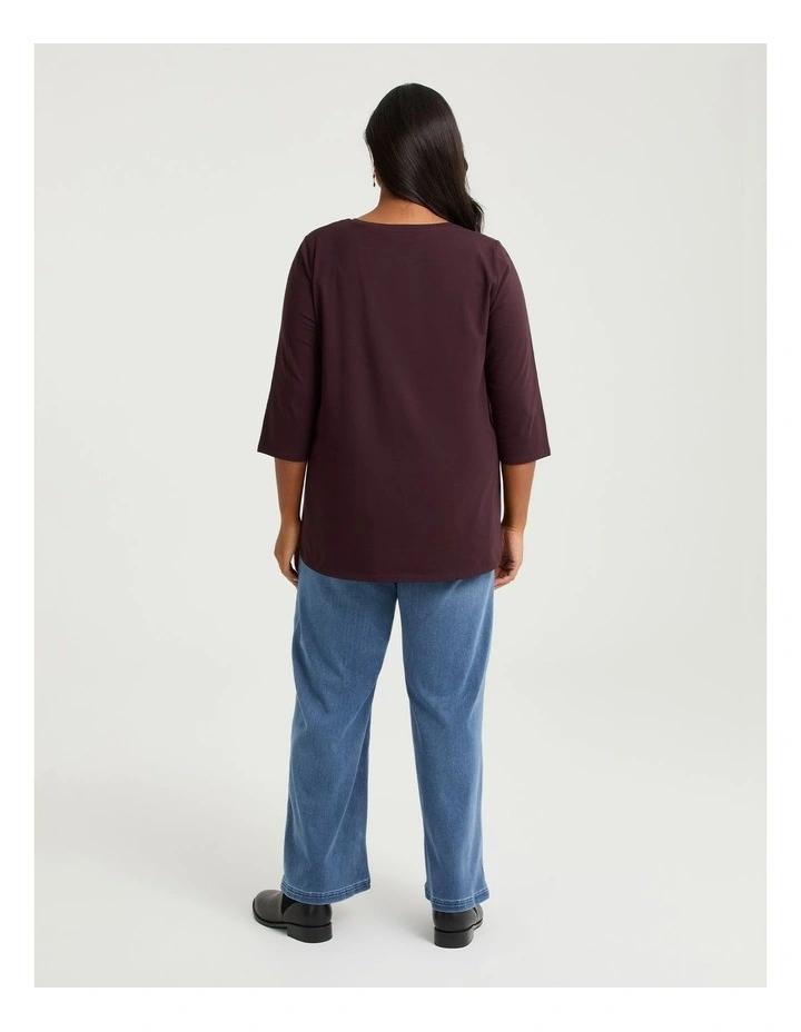 Good Earth Australian Cotton 3/4 T-Shirt image 2