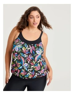 Flora Blouson Tankini in Print