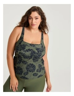 Calypso Drift A-line Tankini in Print