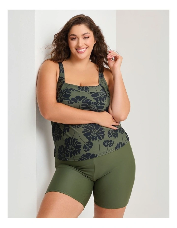 Essential Swim Short in Dark Khaki image 3