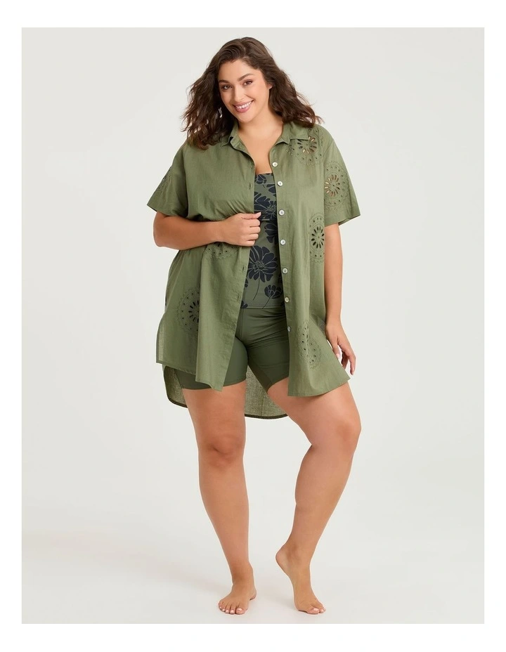 Essential Swim Short in Dark Khaki image 5