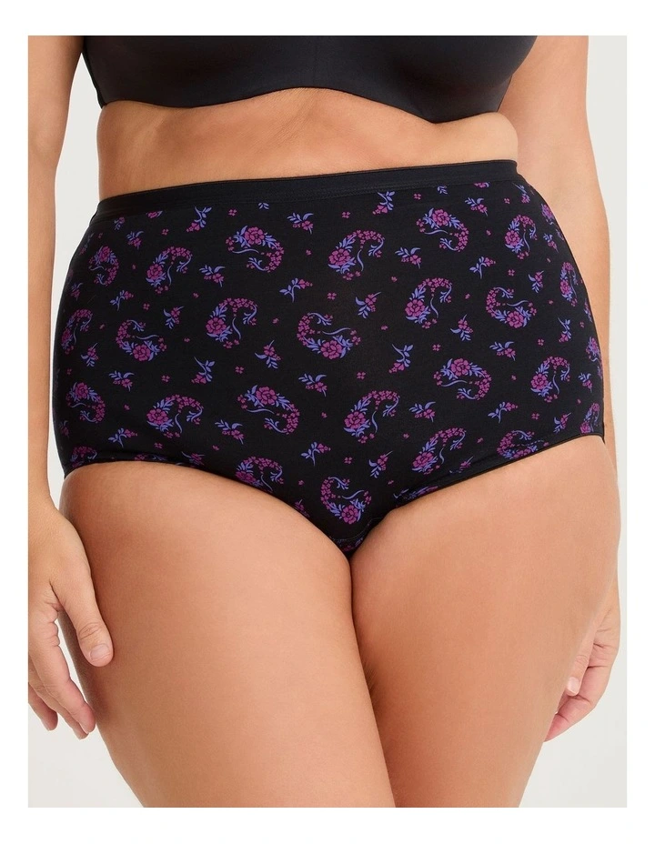 Period Leak Proof Undies Moderate Panty in Black image 2