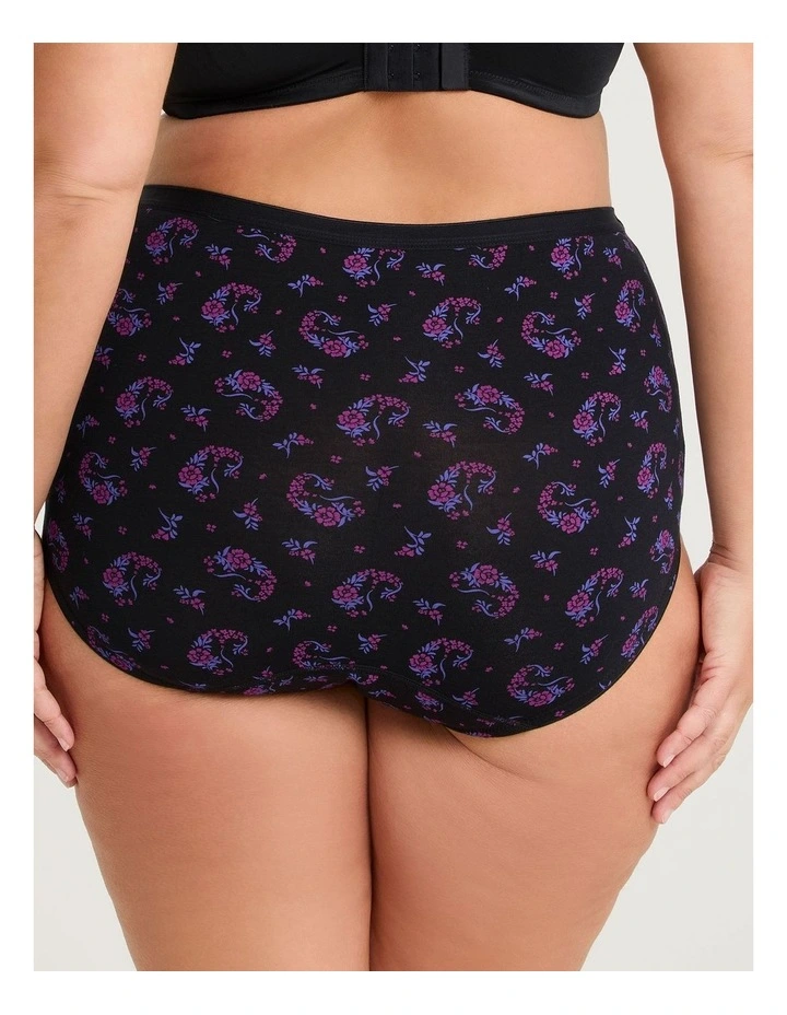 Period Leak Proof Undies Moderate Panty in Black image 3