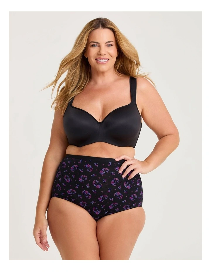 Period Leak Proof Undies Moderate Panty in Black image 4