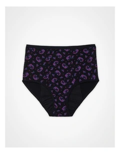 Period Leak Proof Undies Night Heavy Panty in Black