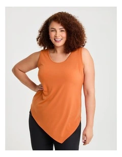 Luna Mix Media Tank Burnt Orange