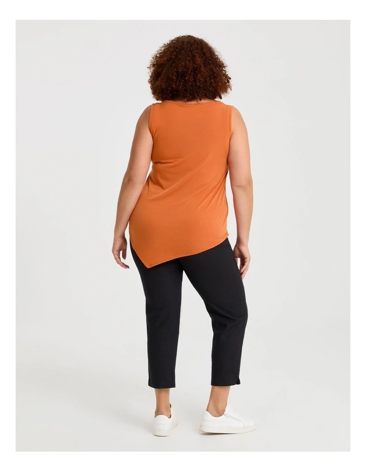 Luna Mix Media Tank Burnt Orange image 2