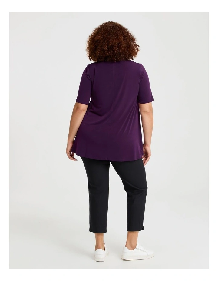 Strive Scoop Neck Top Deep Purple image 2