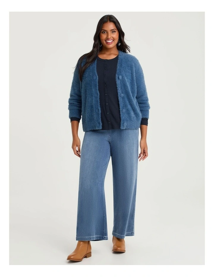 Australian Wool Blend Cardigan Navy image 4