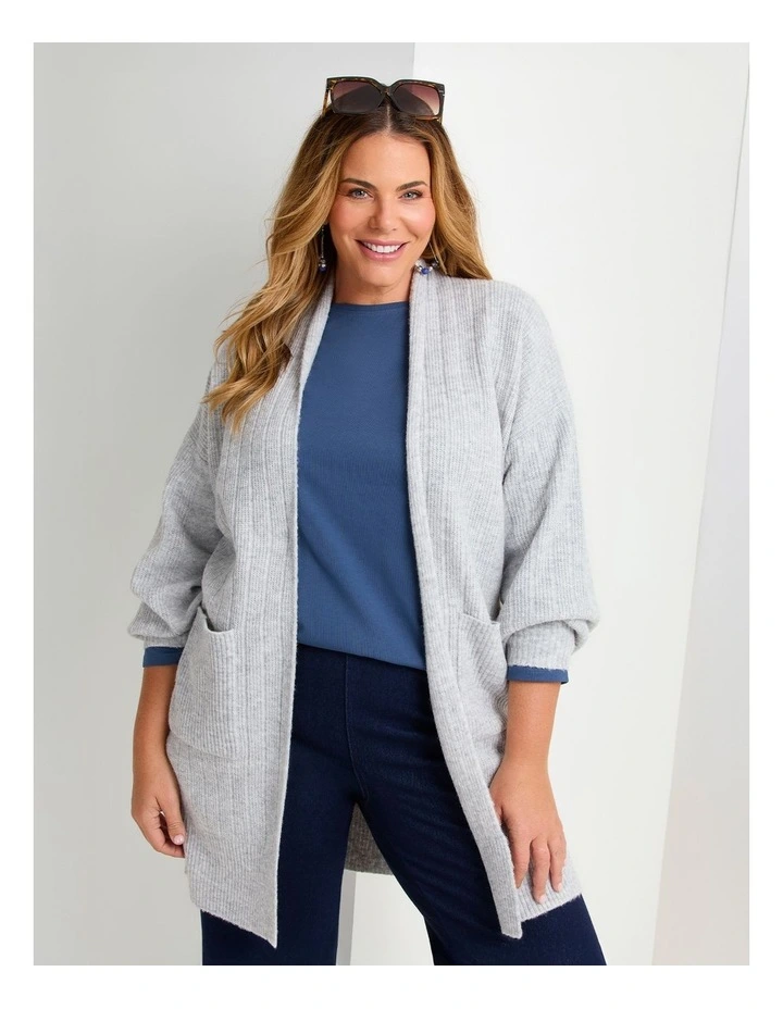 Australian Cotton Boat Neck Top Steel image 4
