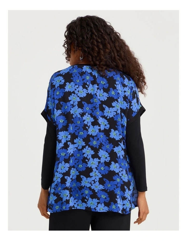 Natural Kali Top in Flora Print image 2